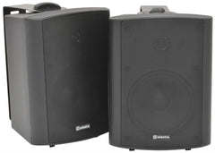 QTX BC5A Black Amplified Stereo Set of Speakers