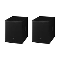 2x IMG Stageline SUB-15AK 700W Caisson de basses 15" Système de haut-parleurs DJ Disco