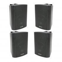 4x Adastra BC4V-B 100V 4" Indoor Background Speaker Black PA System
