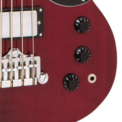 Vintage Vs4 Bass- Cherry Red