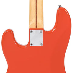 Vintage V4 Bass- Maple Fb - Firenza Red