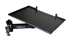 NovoPro – plateau universel pour ordinateur portable, 2 étagères de montage, pour stand DJ, poteau en treillis