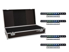 EUROLITE Set 4x LED PIX-12 QCL Bar + Koffer