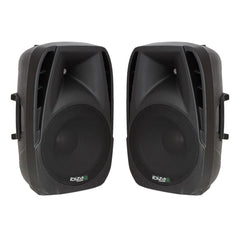 2x Ibiza BT10A Active Speaker 10" 500W PA System Bluetooth DJ Disco