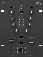IMG Stageline MPX-1/BK Stereo DJ Mixer Crossfader Black