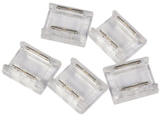 lyyt Connecteurs droits de bande LED COB monochrome sans soudure 10 mm - Paquet de 5