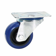 Adam Hall 372081 Swivel Castor 80 mm with blue Wheel