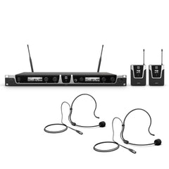LD Systems U506 BPH 2 Duales kabelloses Mikrofonsystem-Headset 655–679 MHz