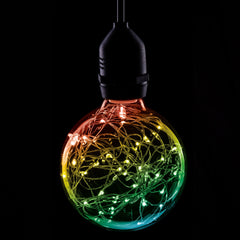Prolite 1.7W LED G95 ES Poly Star Polycarbonate Lamp, RGB