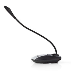 Nedis Microphone USB filaire pour zoom Skype appel vidéo col de cygne