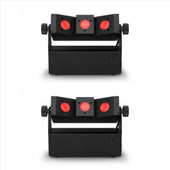 Chauvet DJ EZBEAM Q3 ILS LED Battery Uplighter Accent Split Beam Bundle
