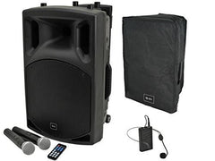 QTX QX12PA Portable PA System Battery USB Sound Package inc Cover & Beltpack