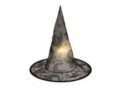 EUROPALMS Halloween Witch Hat 3pc set, illuminated, 36cm