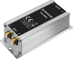 Monacor FGA-40HQ Ground Isolator RCA Jack Socket Inputs and Outputs