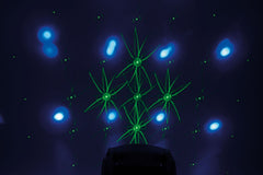 QTX Butterfly Effect : 3-in-1 LED & Laser Effect Light