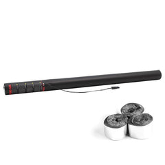 62080SM Showtec FX Shot 80cm Electric Streamer Cannon Silver Metallic **
