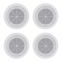 4x TOA PC-1868W-EB Enceintes de Plafond 6W 100W Blanc