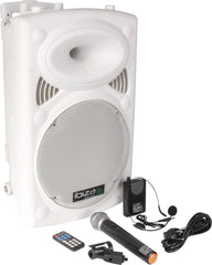 15-6087 Ibiza Sound PORT12UHF-BT-WH Portable PA System Bluetooth *B-Stock