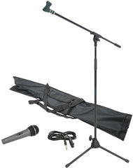 Kit de pied de microphone Chord avec câble de pied et microphone - liquidation