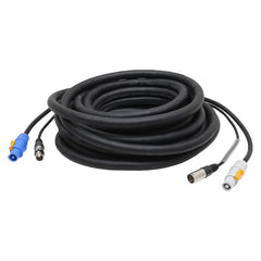Câble DMX LEDJ 1,5 m Combi PowerCON et XLR 5 broches mâle - femelle