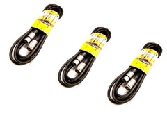 3 X Proel Livewire 3M XLR Microphone Lead