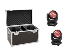 Eurolite Set 2X Led Tmh-X4 Moving-Head Wash Zoom + Koffer