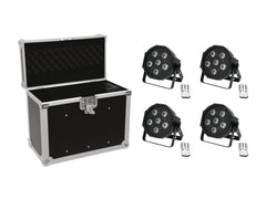 EUROLITE Set 4x LED SLS-603 + Koffer EC-SL4M Größe M
