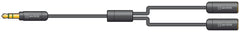 AV:Link Precision fiche 3,5 mm vers 2 prises 3,5 mm câble répartiteur 0,3 m