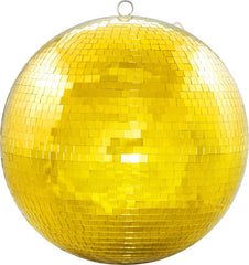 FXLAB Goldene Spiegelkugel, 50 cm, 500 mm, 20 Zoll, drehbare Spiegelkugel