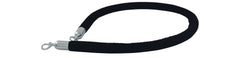 Citronic Velvet Black Security Rope with Hooks 1.5m
