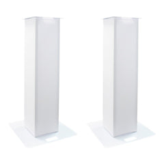 2x Support de podium Equinox 1 m avec socle. 2x Boule étoile blanche légère Ibiza