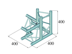 Alutruss Decolock Dq3-Spal34 3-Way Corner 90? Bk