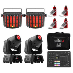 Chauvet DJ ILS Command Wireless Lighting Bundle 1, comprenant 2x Kinta FX et 2x Intimidator 160 ILS