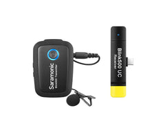 Système de microphone sans fil Sarmonic BLINK500 B5 (TX + RX) 2,4G pour USB-C
