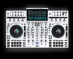 Denon Prime 4+ Standalone 4 Deck DJ Controller, Limited Edition White Finish