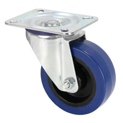 Adam Hall 372151 Lenkrolle 100 mm mit blauem Rad
