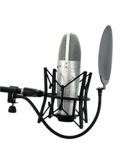 Omnitronic Mikrofon-Pop-Filter Metall, Schwarz