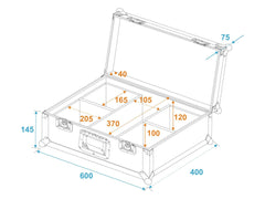 Roadinger Flightcase 4X Led IP Par 3X12W Hcl