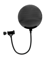 Omnitronic Mikrofon-Pop-Filter Metall, Schwarz