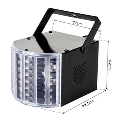 Party Light Sound 3er-Pack LED-Lichteffekte Derby Mirrorball Strobe DJ Disco Partybeleuchtung