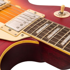 Vintage V100 Icon - Distressed Cherry Sunburst