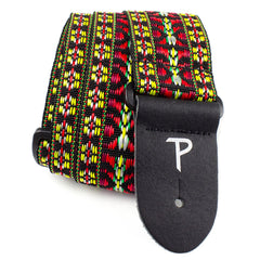 Perris 288 2" Retro Hootenanny Poly Guitar Strap Yellow Red