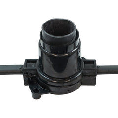 eLumen8 100 m ES-Schwerlast-Gummigirlande, 1 m Abstand mit 16 A-Stecker und -Buchse