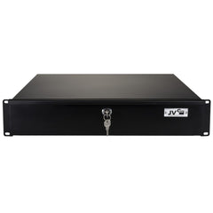 Jv Case Metal Rack Drawer 2U Lockable Cabinet Flightcase Network