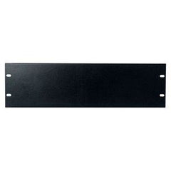 3U 19" Inch Blank Panel - Black Blind Flightcase Flat Steel