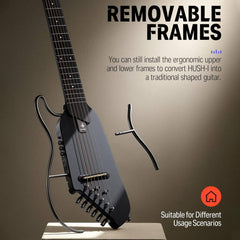 Donner HUSH-1 Black - Travel Guitar