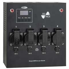 Showtec TED Pack 2000W 4ch DMX Switch Dimmer Pack - 13A UK outputs