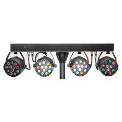 2x Système d'éclairage LED Stagg Partybar Par Bar avec télécommande + trépied