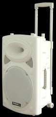 15-6087 Ibiza Sound PORT12UHF-BT-WH Portable PA System Bluetooth *B-Stock