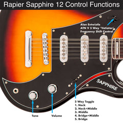 Saffire 12 Electric Guitar - Vintage White